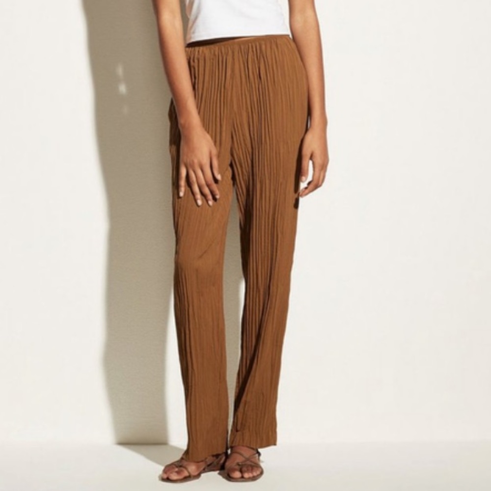 Vince XS pull on crinkle pant